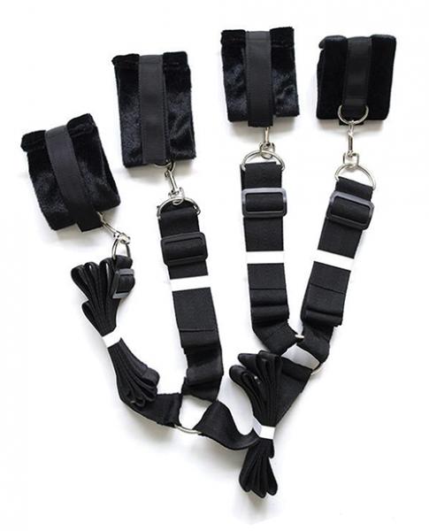 CNVELD-PLB8701662aaff96815f4 Plesur Fuzzy Bedroom Bondage Kit - Asst. Colors - Image 1