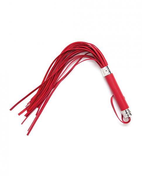 CNVELD-PLPC75015R64faf16968812 Plesur 18" Vegan Leather Flogger - Red - Image 1