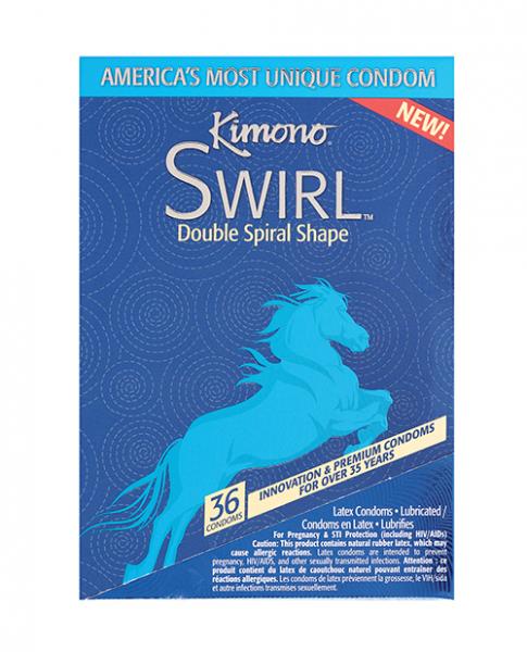 CNVELD-PM038-366544c54f0af67 Kimono Swirl Condom - Pack Of 36 - Image 1