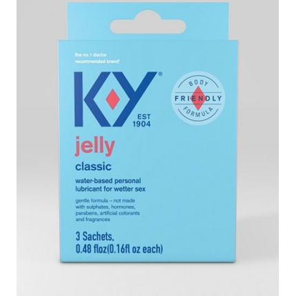 K-y Water Based Jelly Lube - Pack Of 3 Satchet