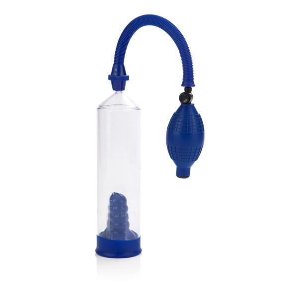 CNVELD-SE1790-12_2 Basic Essentials Penis Pump Blue - Image 1