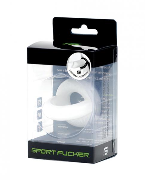 CNVELD-SF1025764aa85b1b7562 Sport Fucker Universal Cockring - White - Image 1
