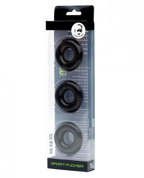 CNVELD-SF113685cd69d959185c Sport Fucker Chubby Cockring Pack Of 3 - Black - Image 1