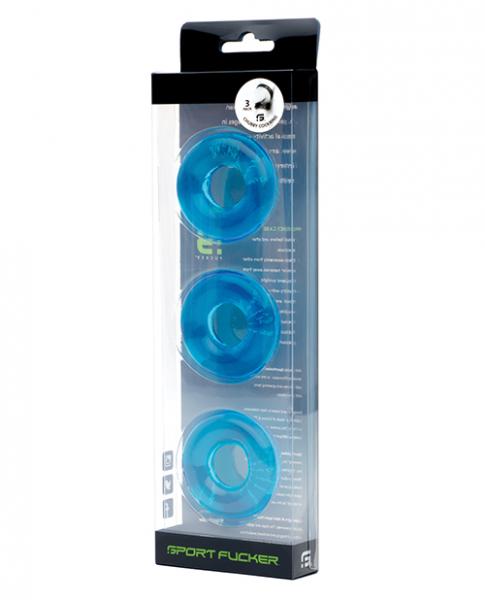 CNVELD-SF113725cd69d94b92a2 Sport Fucker Chubby Cockring Pack Of 3 - Ice Blue - Image 1