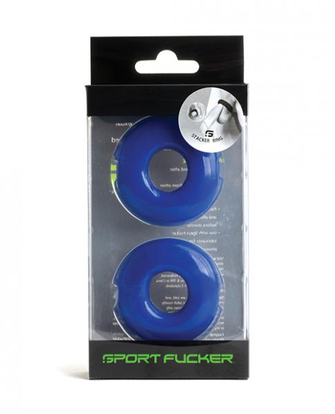 CNVELD-SF2318665a26d954fd80 Sport Fucker Stacker Rings - Blue - Image 1