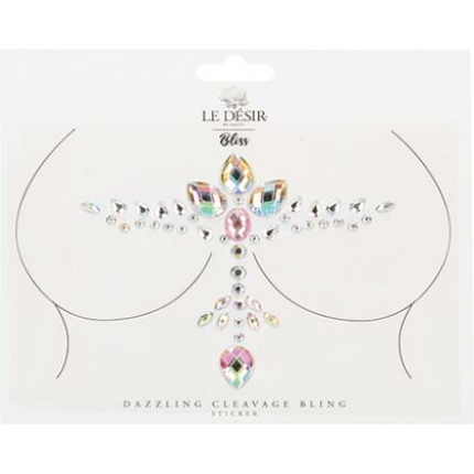Shots Bliss Dazzling Cleavage Bling Sticker O/s