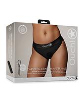 CNVELD-SHTOU828BLKML264941c0a76605 Shots Ouch Vibrating Strap On Hipster - Black M/l - Image 1