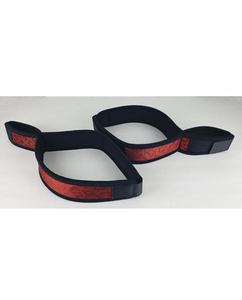 CNVELD-SPU-706RD63ee0d09873de Spartacus Wrist To Thigh Cuffs - Neoprene Red - Image 1