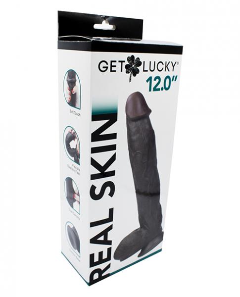 CNVELD-VD-GL32506204f0f4545a2 Get Lucky 12" Real Skin Series - Dark Brown - Image 1