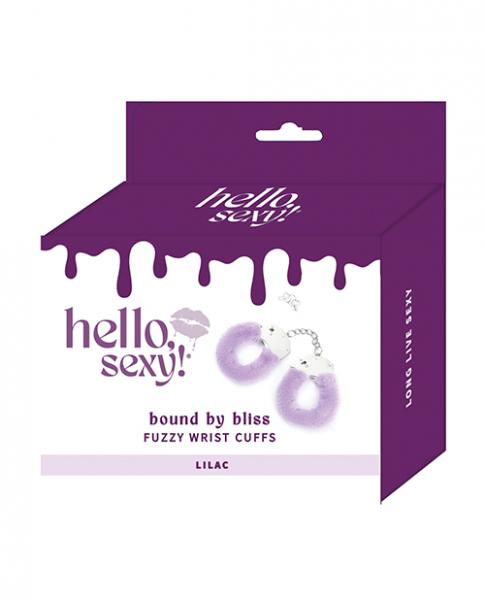 CNVELD-VD-HS52096502da6ec255f Hello Sexy! Bound By Bliss Fuzzy Wrist Cuffs - Lilac - Image 1