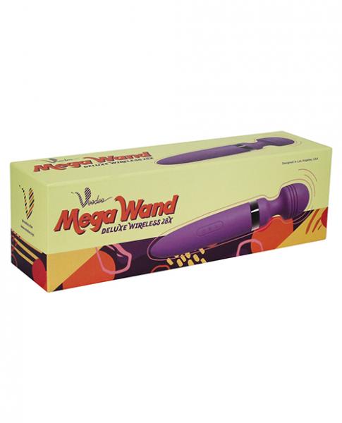 CNVELD-VD-VT03345d30436d3bb4a Voodoo Deluxe Mega Wand 28X Purple Body Massager - Image 1