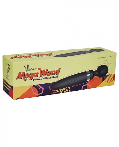 CNVELD-VD-VT03415d304370ae701 Voodoo Deluxe Mega Wand 28X Black Body Massager - Image 1