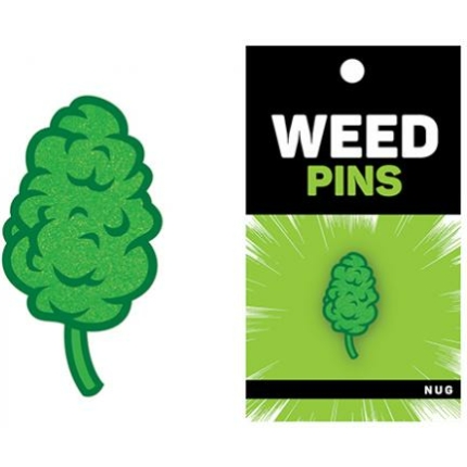 Wood Rocket Weed Nug Pin - Green