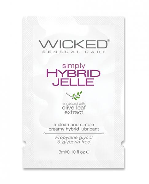 CNVELD-WS21045e5f8abb3802f Wicked Sensual Care Simply Hybrid Jelle Lubricant - .1 Oz - Image 1