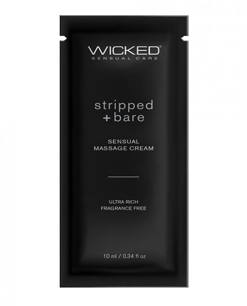 CNVELD-WS9094063d10c1096731 Wicked Sensual Care Stripped & Bare Unscented Massage Cream - .34 Oz - Image 1