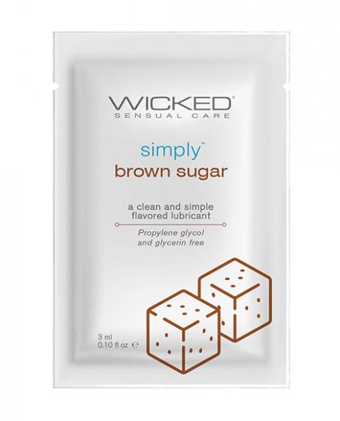 CNVELD-WS911406399ad0795a43 Wicked Sensual Care Simply Water Based Lubricant - .1 Oz Brown Sugar - Image 1