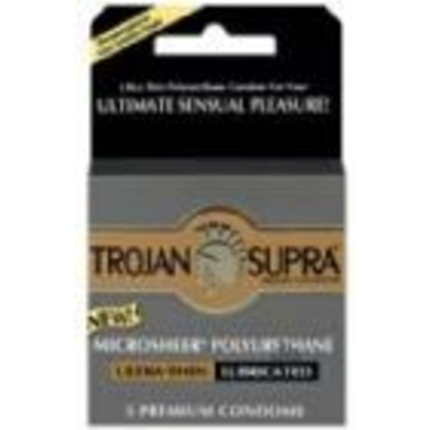 Trojan Supra Microsheer Polyurethane Condoms 3 Pack