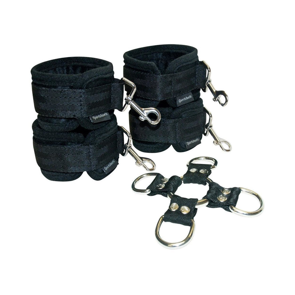 CNVNAL-19726_3_a4c4a79f-b94b-4b33-bc56-4c430af829ad 5 Piece Hog Tie And Cuff Set - Image 1