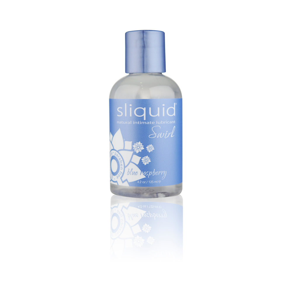 CNVNAL-26061_1_f99fe665-d12d-4d89-9084-003b206dd53c Sliquid Swirl Blue Raspberry Flavored Lubricant 4.2oz - Image 1
