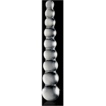 Icicles No 2 Glass Anal Beads Clear - Image 2