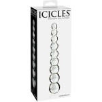 Icicles No 2 Glass Anal Beads Clear - Image 3