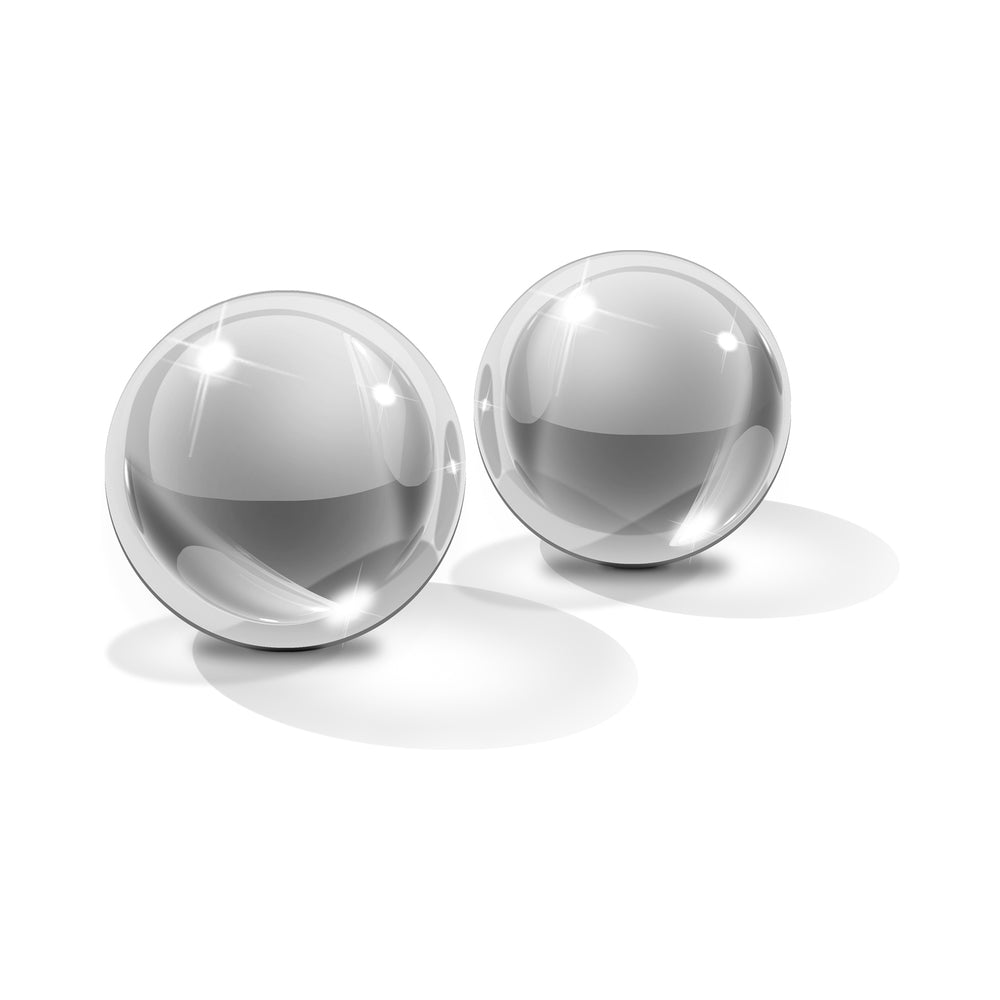 CNVNAL-44744_1_75d9e436-cac1-4e97-ae19-472af100e646 Icicles No 42 Medium Glass Ben Wa Balls Clear - Image 1