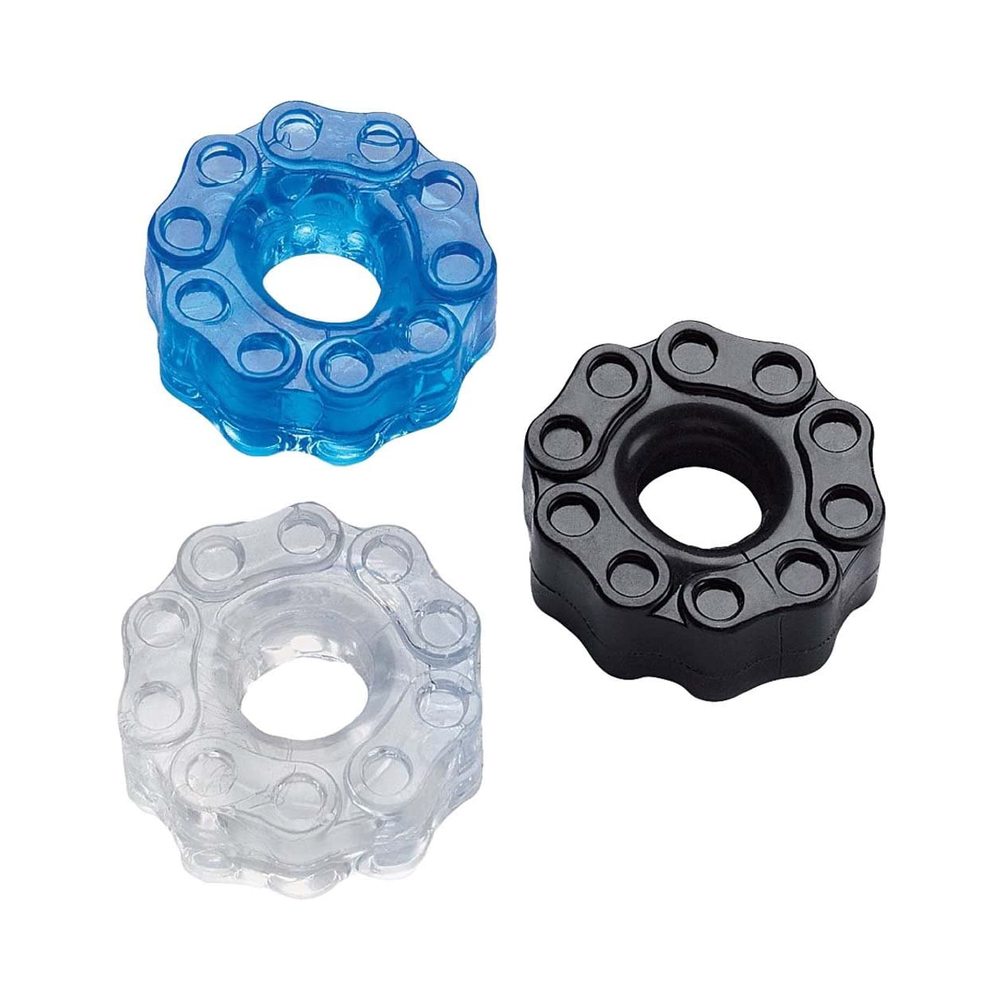 CNVNAL-47128_a8047e68f9cb77efb9b435a34d20f22f Chain Gang Cock Rings Assorted 3 Pack - Image 1