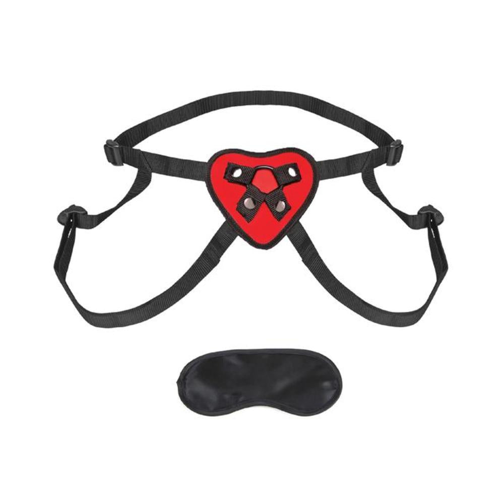 CNVNAL-51668_5b8c69c6e09842c1002ccb69b00bc0a4 Lux Fetish Red Heart Strap On Harness O/S - Image 1