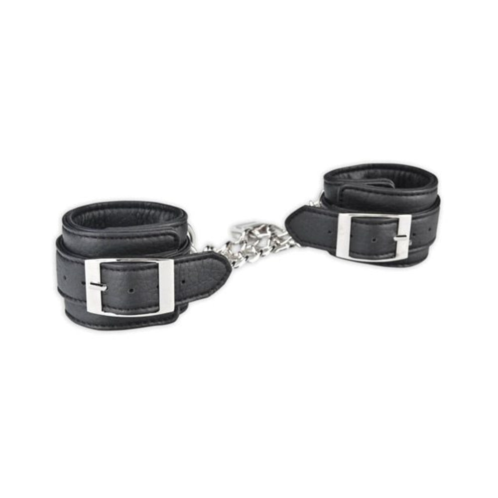 CNVNAL-51675_2_c8f4920a-1227-4a62-8774-798574093037 Lux Fetish Unisex Leatherette Cuffs Black - Image 1