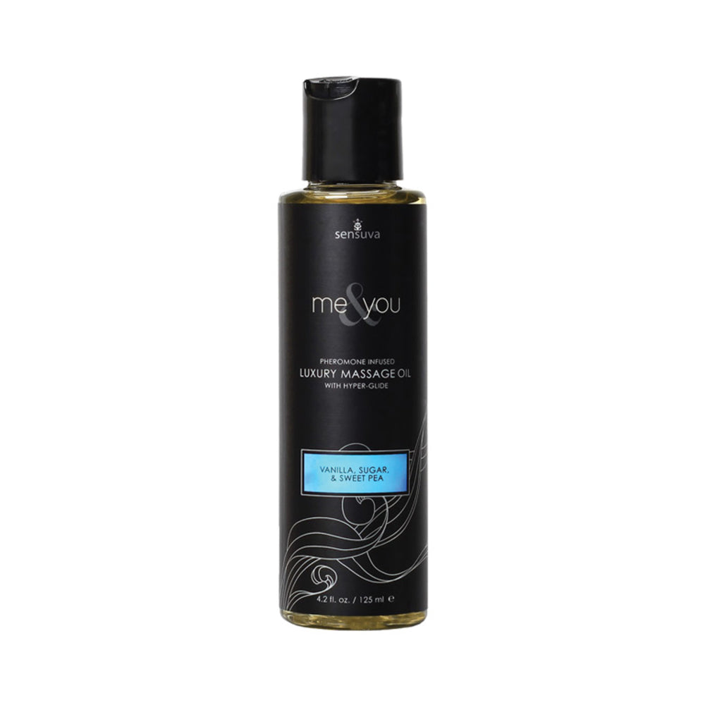 CNVNAL-52343_1 Me & You Massage Oil Vanilla, Sugar, Sweet Pea 4.2oz - Image 1