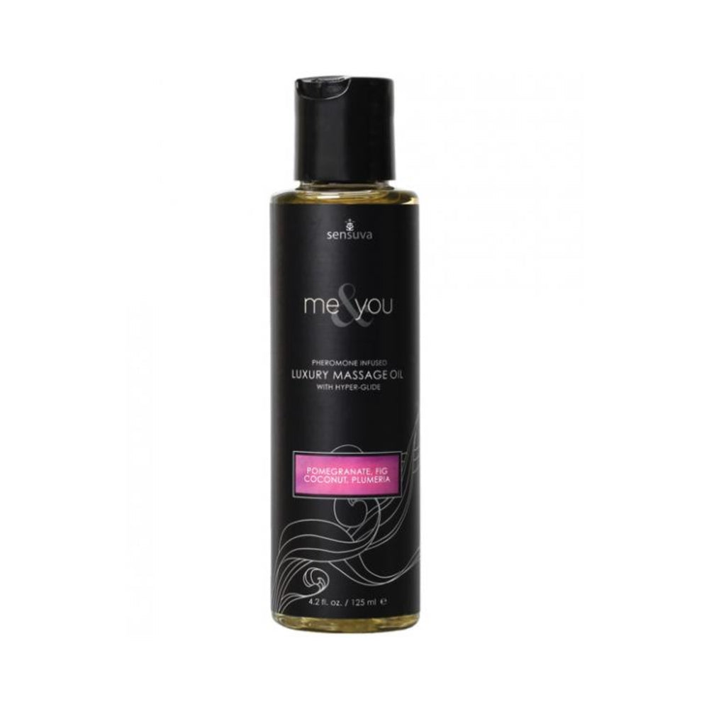 CNVNAL-52345_1 Me & You Massage Oil Pomegranate, Fig, Coconut, Plumeria 4.2oz - Image 1