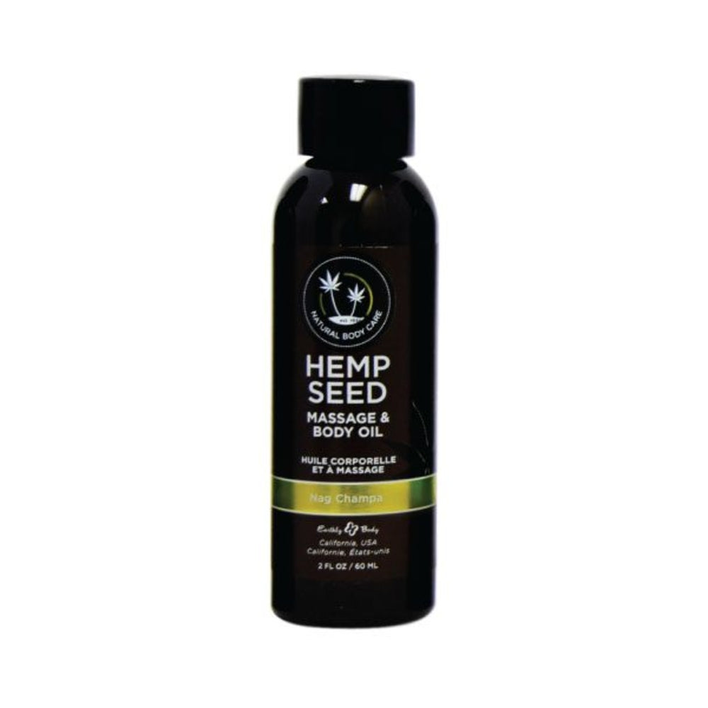 CNVNAL-53849_1 Earthly Body Massage Oil Nag Champa 2oz - Image 1