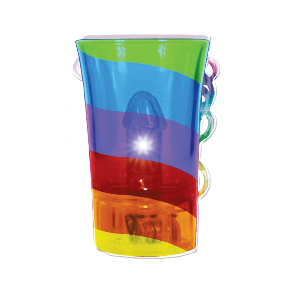 CNVNAL-56197_1_a15fc9db-7743-42cf-95b9-991db96a897e Light Up Rainbow Pecker Shot Glass - Image 1