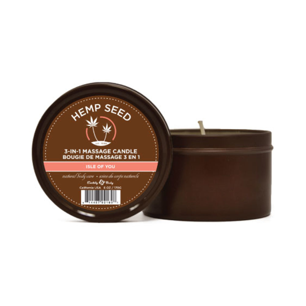 CNVNAL-59223_1_c57db02b-8f25-4f4d-bddd-458f3ab4e385 Earthly Body Massage Candle Isle Of You 6oz - Image 1