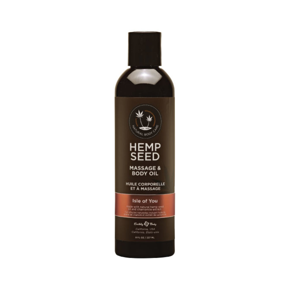 CNVNAL-59224_1_84e9dcc1-6c85-416d-accb-2cc690815785 Earthly Body Hemp Massage Oil Isle Of You 8oz - Image 1