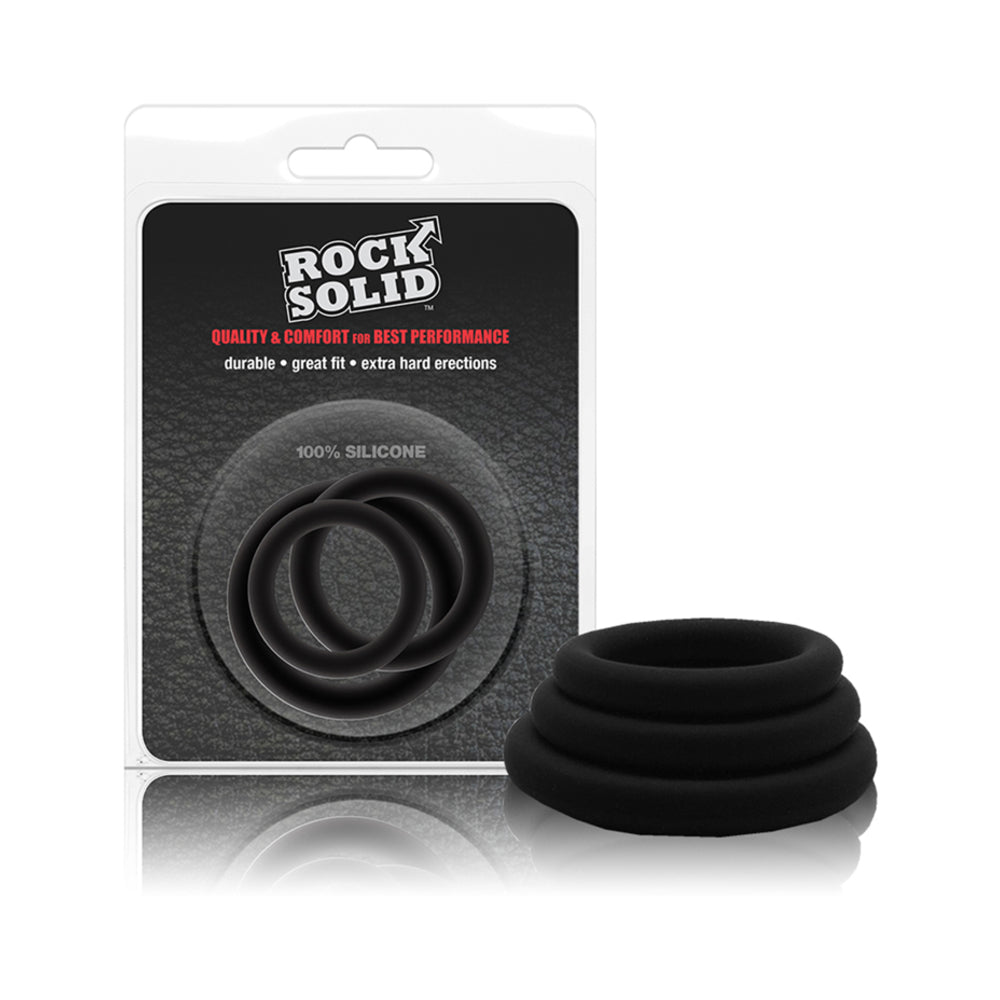 CNVNAL-60244_8ee76eaa-9f81-4419-a6ff-1698ec9adc24 Rock Solid Tri-Pack Silicone Gasket Cock Rings Black - Image 1