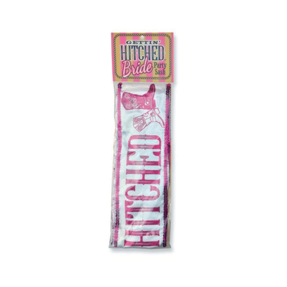 CNVNAL-61196_1_2619fc94-9514-4ce6-946f-802190908515 Gettin Hitched Bride Party Sash - Image 1