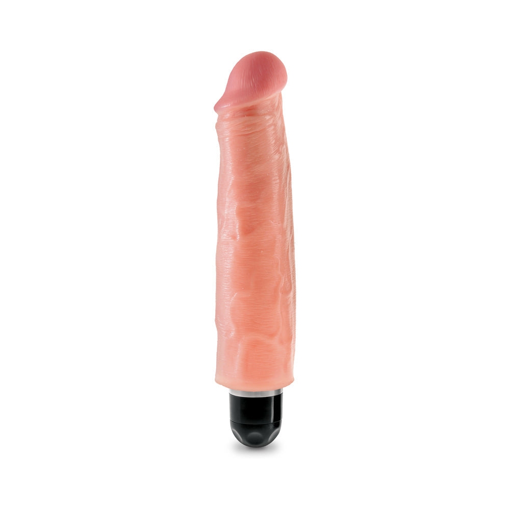 CNVNAL-61545_1 King Cock 7 inches Vibrating Stiffy Beige - Image 1