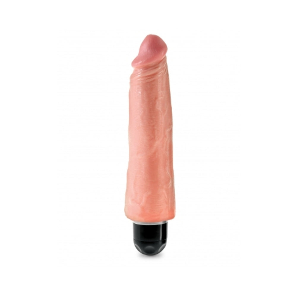 CNVNAL-61548_3 King Cock 8 inches Vibrating Stiffy Beige - Image 1