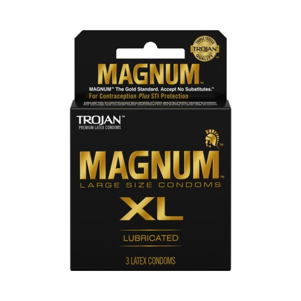 CNVNAL-63146_1_6f11e180-3301-40c1-87c9-3ca71130cde8 Trojan Magnum XL 3 Pack Latex Condoms - Image 1