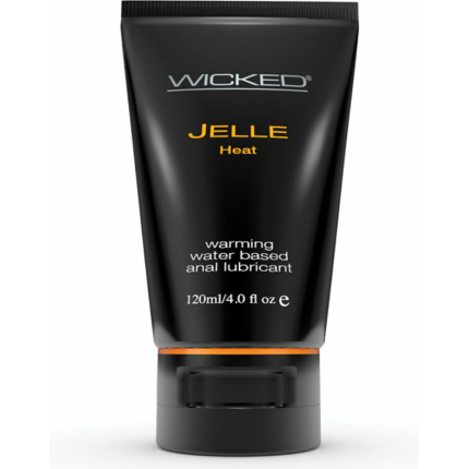 Wicked Jelle Anal Gel Warming Sensation Lubricant 4oz Tube