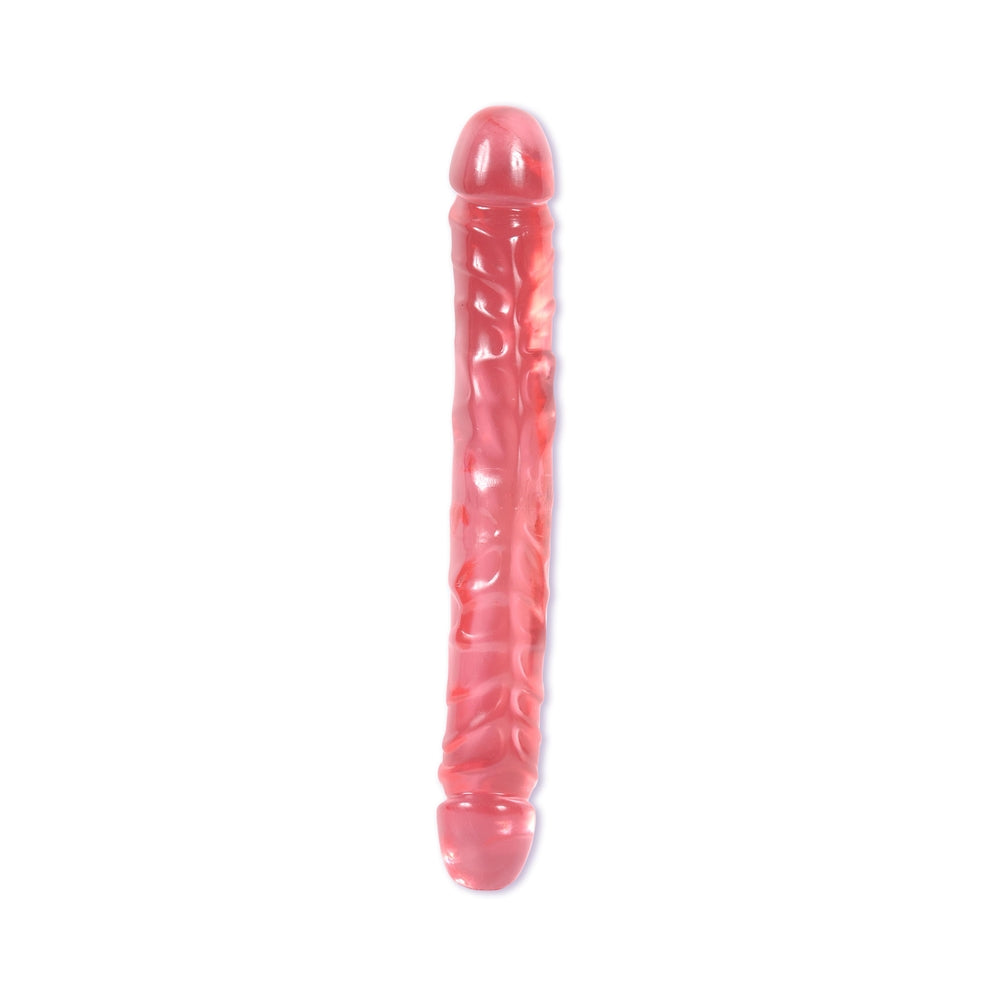CNVNAL-6556_1 Jellies Jr Double Dong 12 Inch - Pink - Image 1