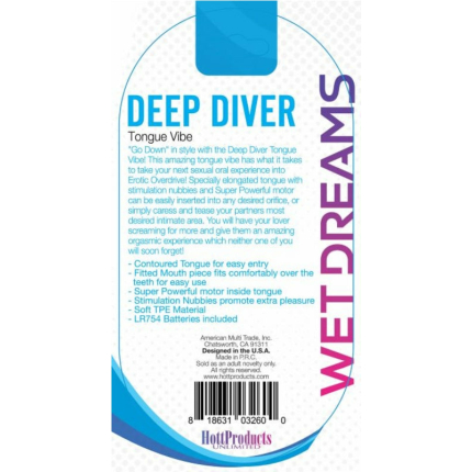 Tongue Star Deep Diver Vibrating Tongue With Motor