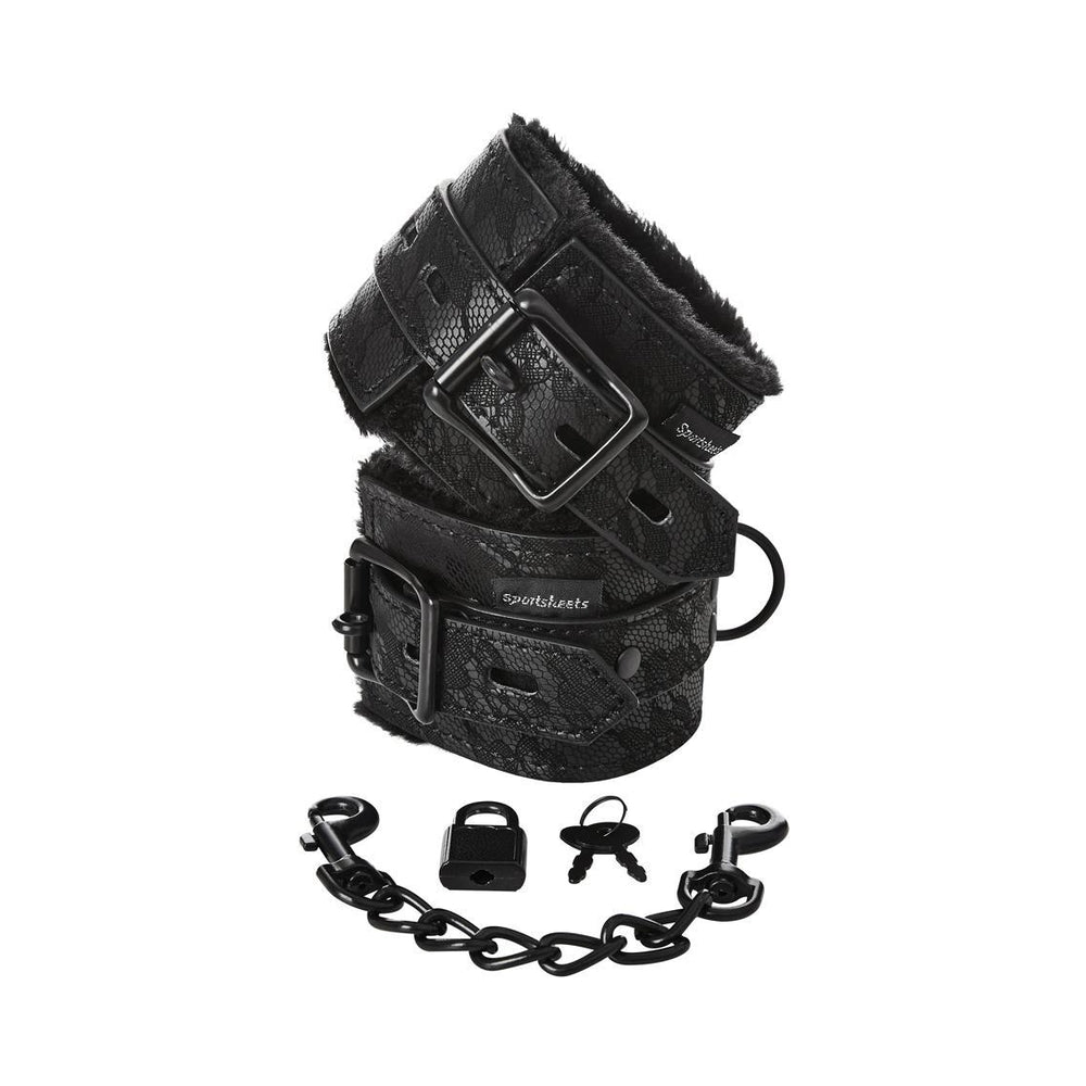 CNVNAL-67813_1_7d823157-dd40-47e3-8e57-0be9f4ad9bd4 Sincerely, SS Lace Fur Lined Handcuffs - Image 1