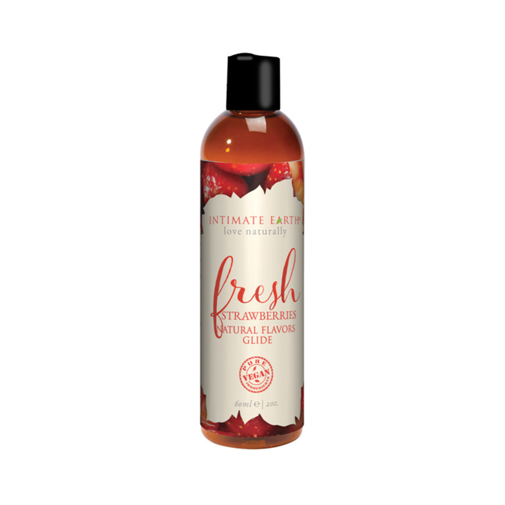 CNVNAL-67919_1_eb1b500b-9ab0-44ee-b6dd-bc1d55896631 Intimate Earth Fresh Strawberries Pleasure Glide 60ml - Image 1