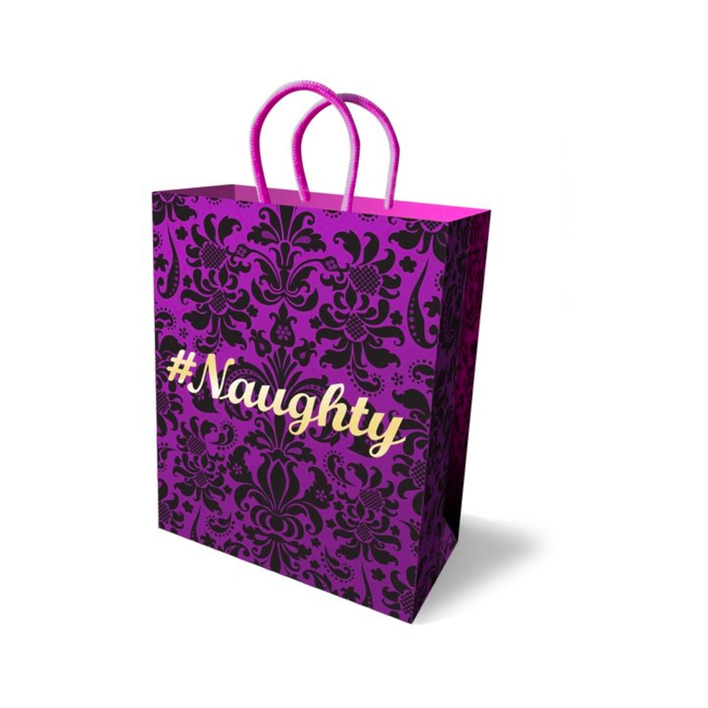 CNVNAL-70386_1_60bd9903-afb5-4786-8a95-c5dbc79a7eb5 Naughty Gift Bag Purple 10 inches - Image 1
