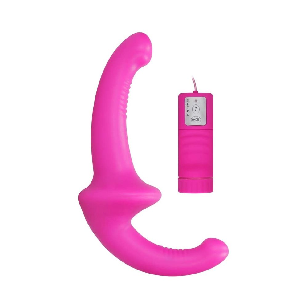 CNVNAL-70600_79d1027f8fd99d608e14f645a7c7225f Ouch Vibrating Silicone Strapless Strap On Pink - Image 1