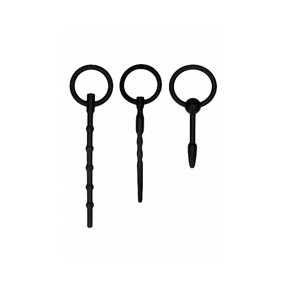 CNVNAL-70603_1_059396d1-b9f2-435d-8895-229c2f264009 Ouch! Urethral Sounding Plug Set - Black - Image 1