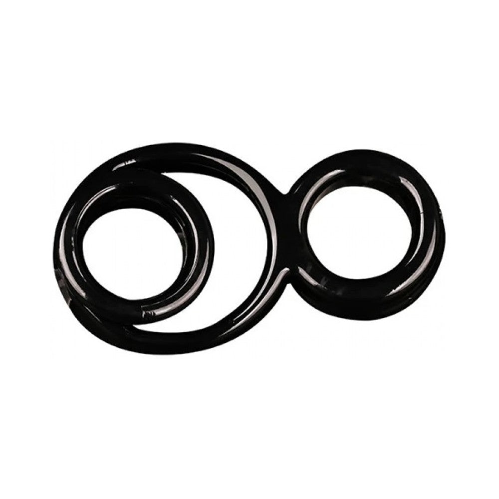 CNVNAL-70734_052ee8101842b34466caa7a6cec69513 Triple Play Cock Ring, Base Boost, Ball Stretcher Black - Image 1