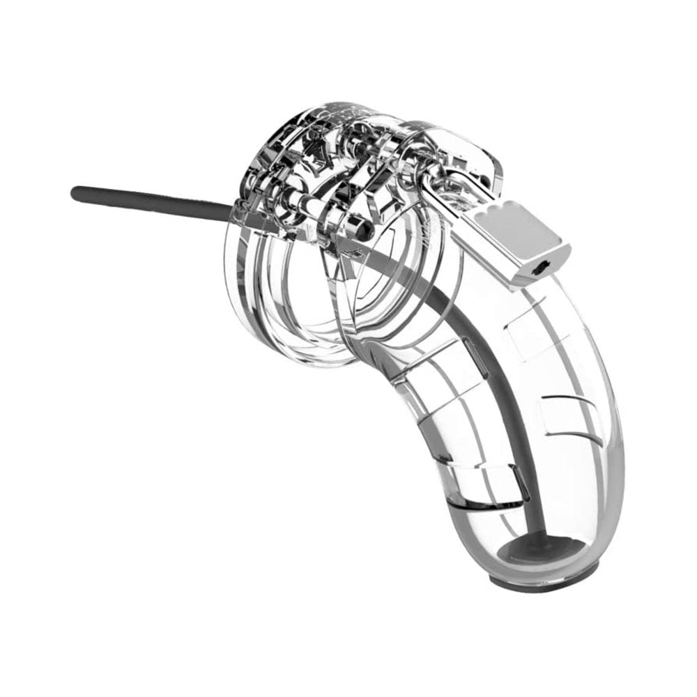 CNVNAL-74563_862f1e08913bc54de069cbf10a09a710 Cage With Silicone Urethal Sounding 15 - Transparent - Image 1